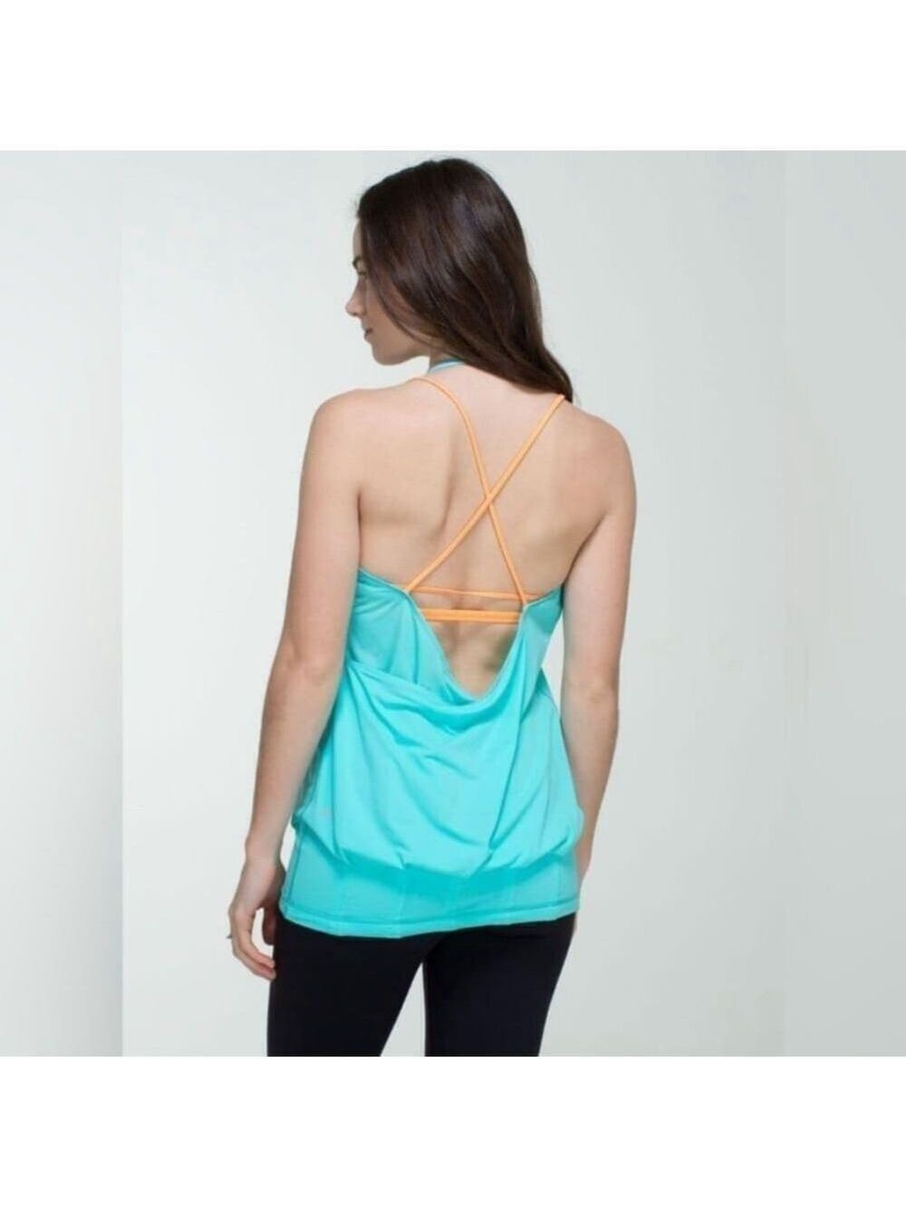 Lululemon Flow and Go Tank Blue Creamsicle Size 6